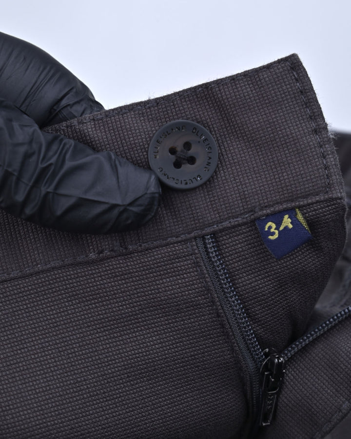 Dark Grey Mini Weave - Dobby Pant