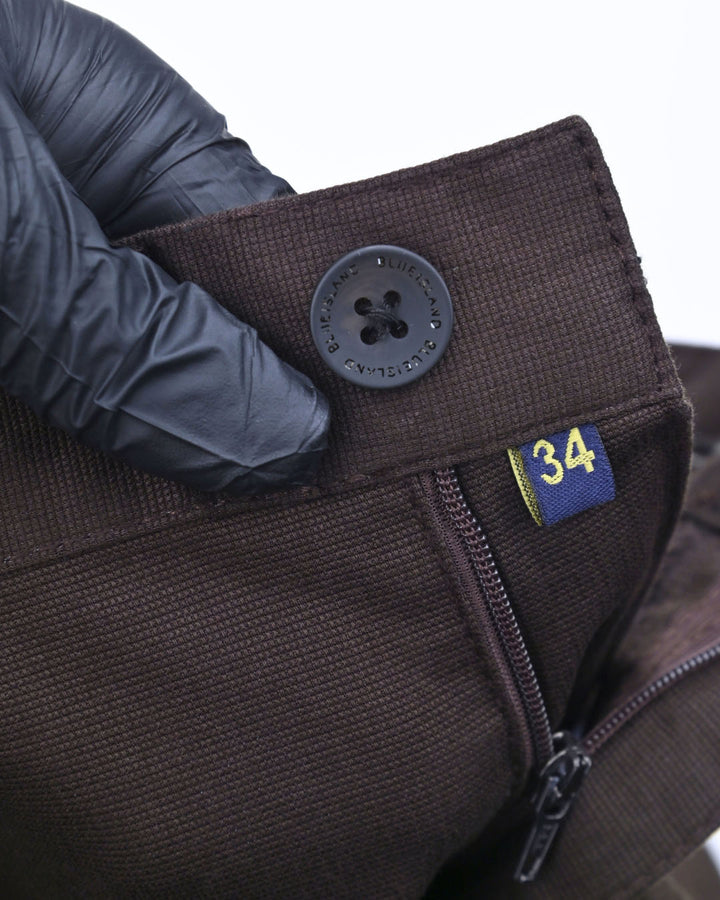 Brown Mini Weave - Dobby Pant