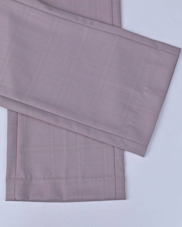 Dusty Pink Coloured Checks - Wrinkle free Formal Pant