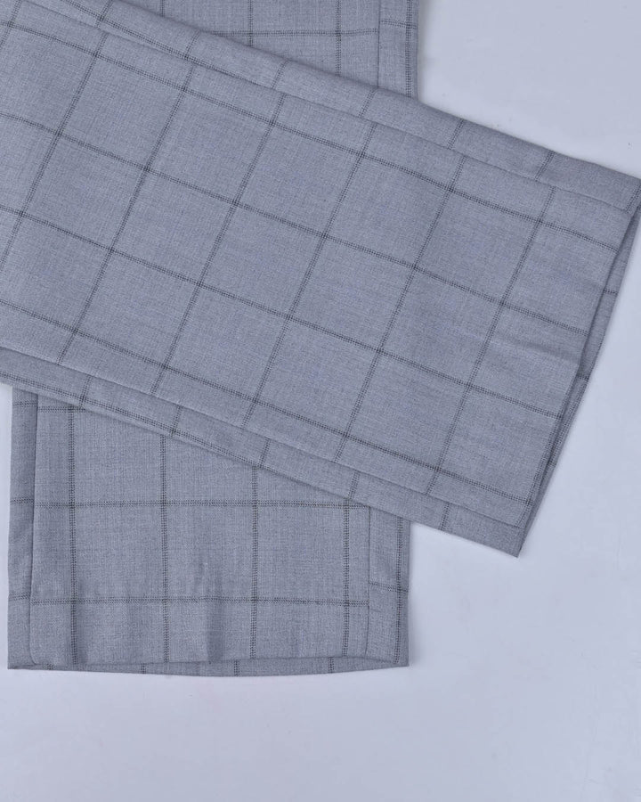 Grey Dotline Checks - Wrinkle free Formal Pant