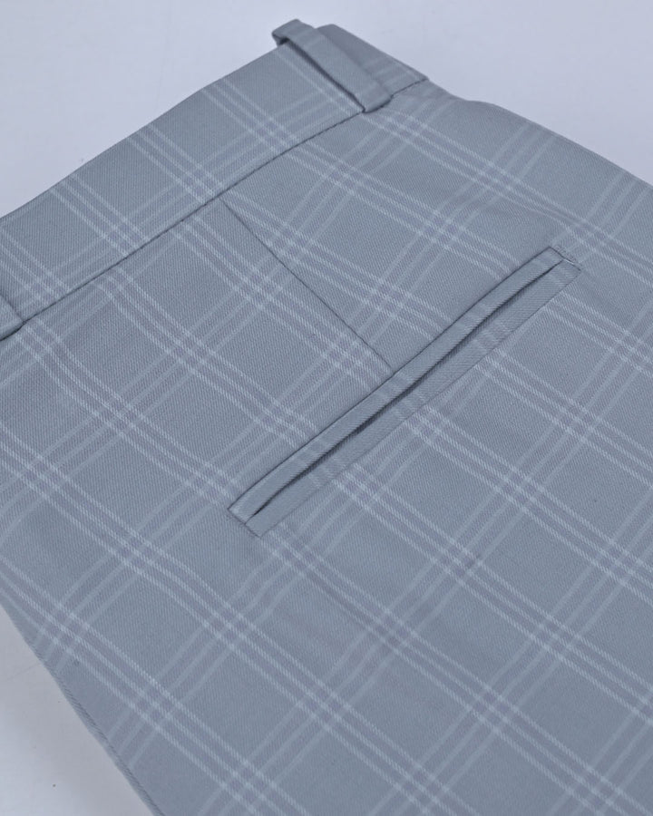 Grey Triline Checks - Wrinkle free Formal Pant