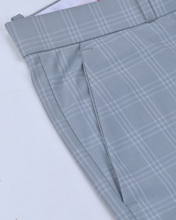 Grey Triline Checks - Wrinkle free Formal Pant