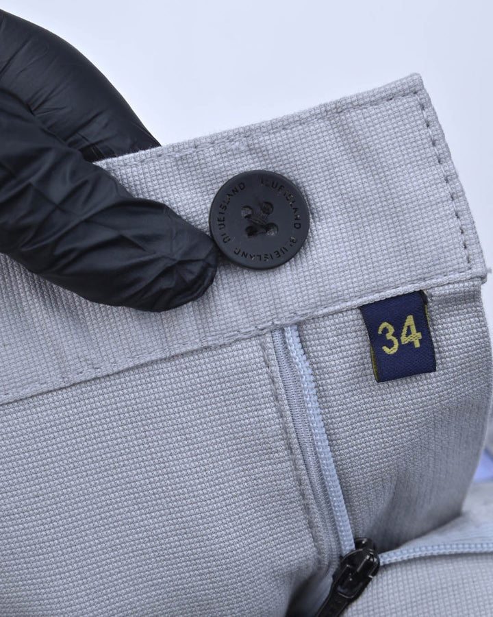 Lite Grey Mini Weave - Dobby Pant