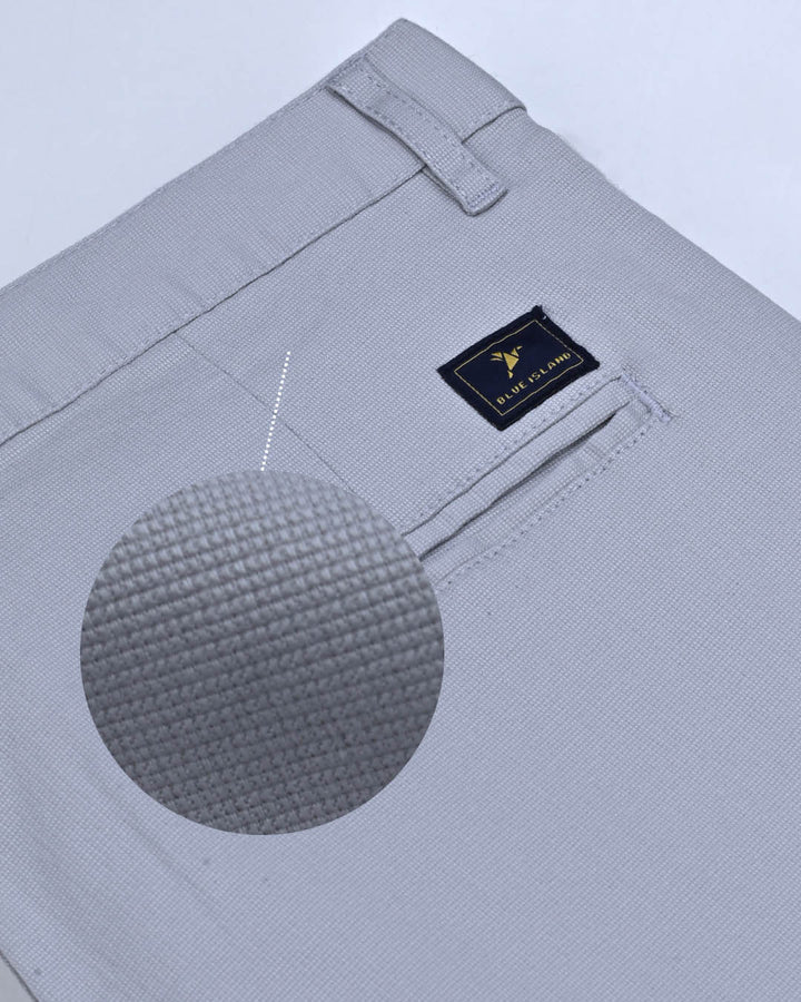 Lite Grey Mini Weave - Dobby Pant