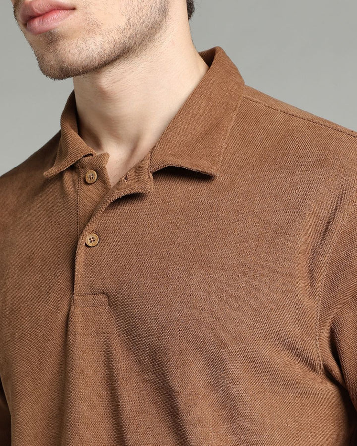 Caramel Brown - Polo Tshirt