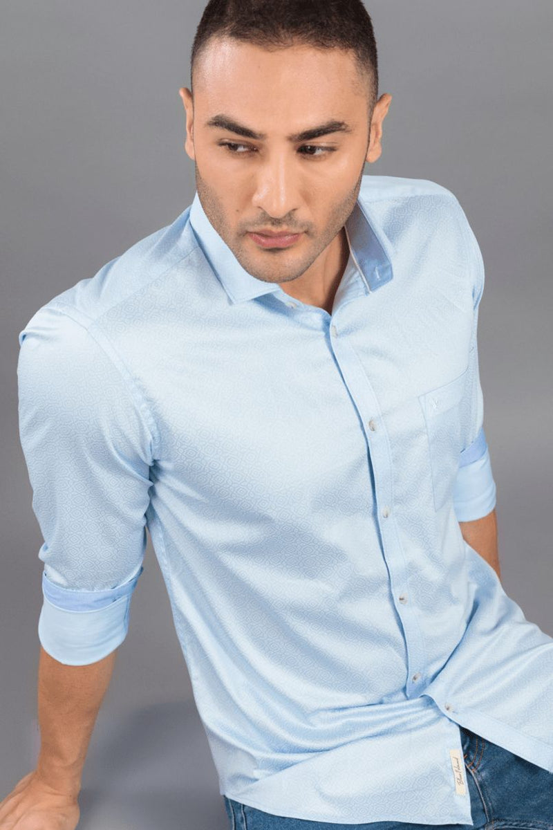 Blue Crispy Print-Full-Stain Proof