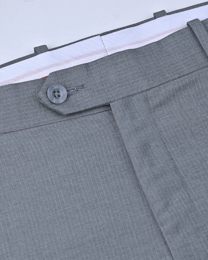 Olive Grey Mini Stripes - Wrinkle free Formal Pant