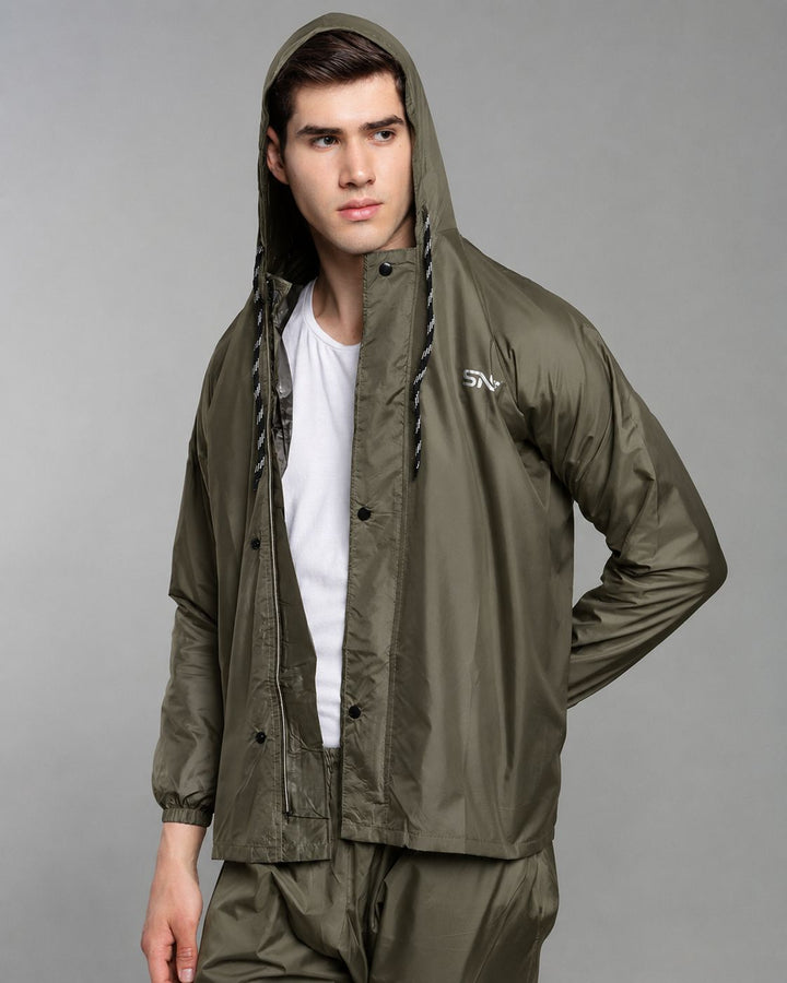 SNS Classic Olive - Rain Jacket with Pant