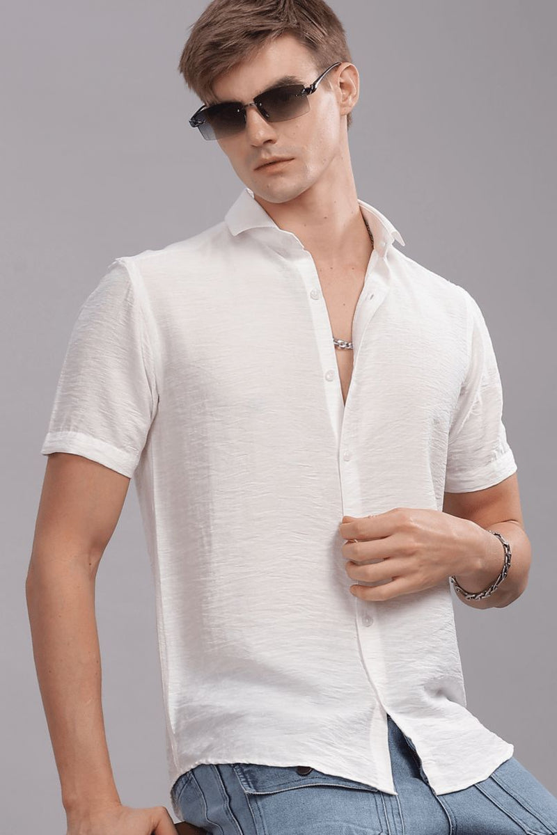 Feather White - Half Sleeve - Airlite Shirt