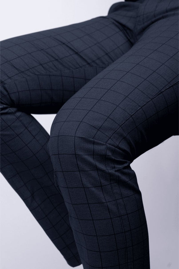 Black Box Checked - 2 way stretch - COTTON PANT