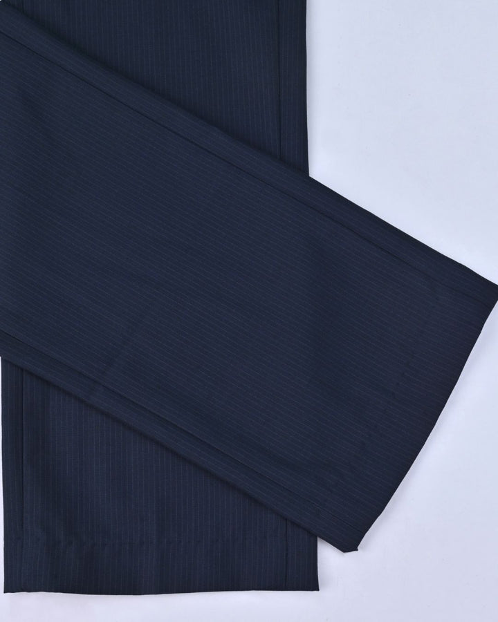 Navy Mini Stripes - Wrinkle free Formal Pant