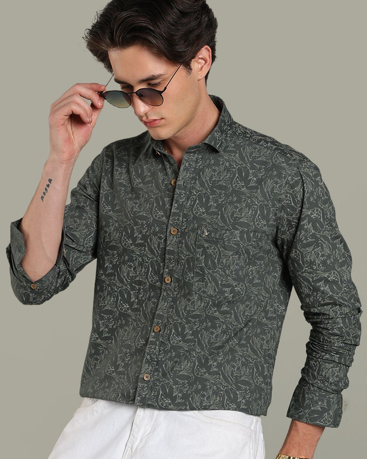 Green Village Print - Full-Stain Proof