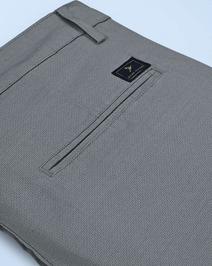 Grey Wave Printed - 2 way stretch - COTTON PANT