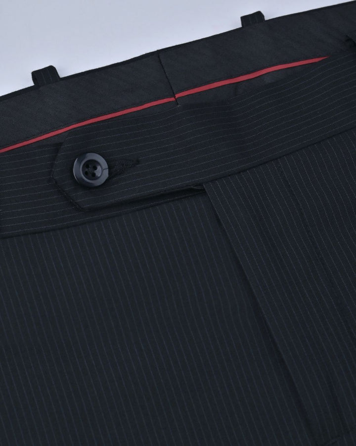 Black Mini Stripes - Wrinkle free Formal Pant