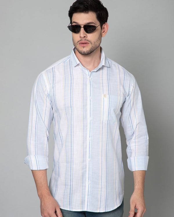 Snow White Multi Stripes - Full-Stain Proof