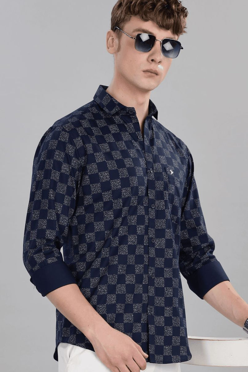 Navy Galaxy Print -Full-Stain Proof