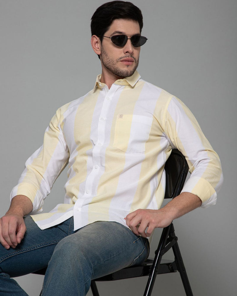 Summer Yellow Stripes - Full-Stain Proof
