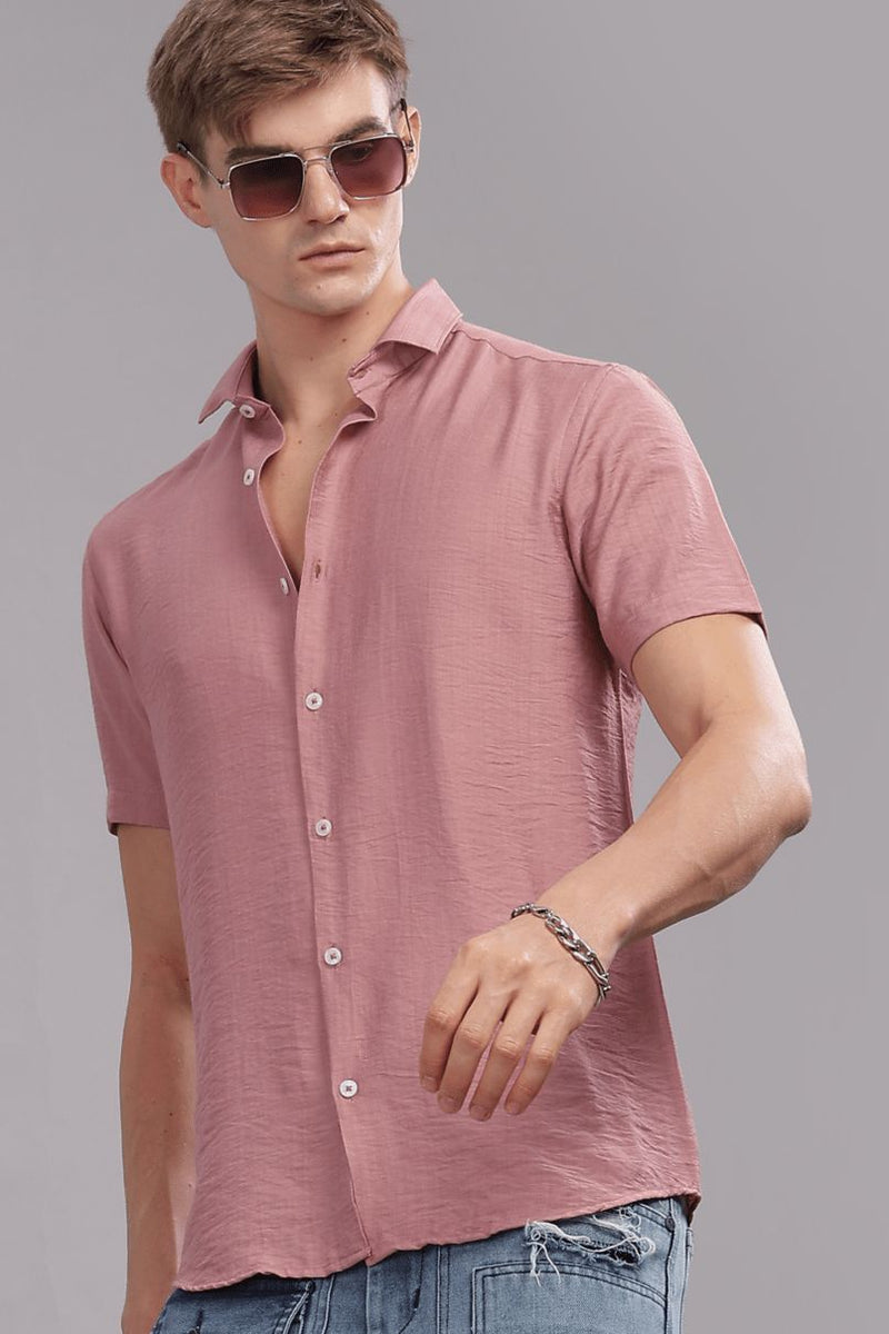 Dark Pink - Half Sleeve - Airlite Shirt