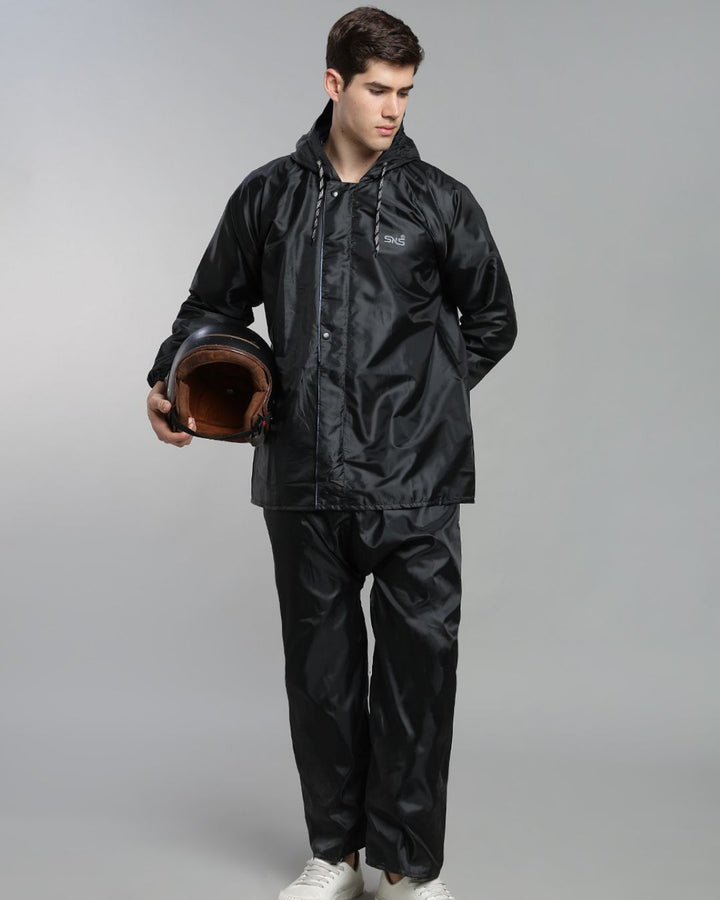 SNS Black - Rain Jacket with Pant