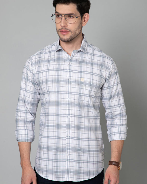 White & Grey Checks - Full-Stain Proof