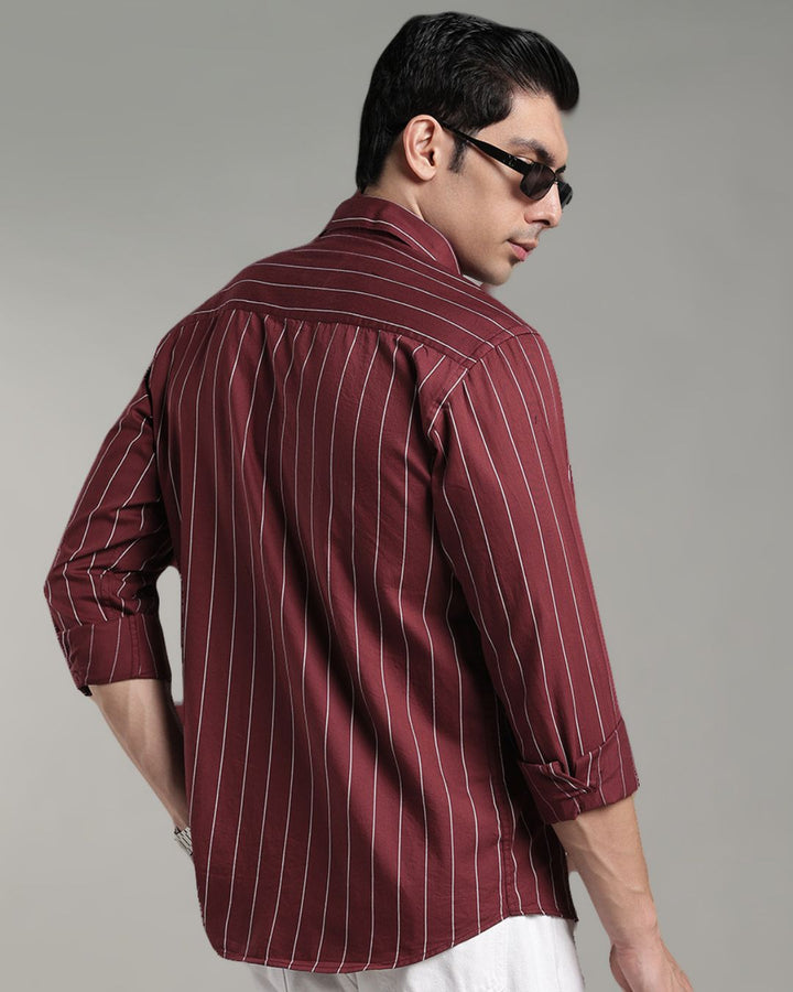 Mighty Maroon Stripes - Full-Stain Proof