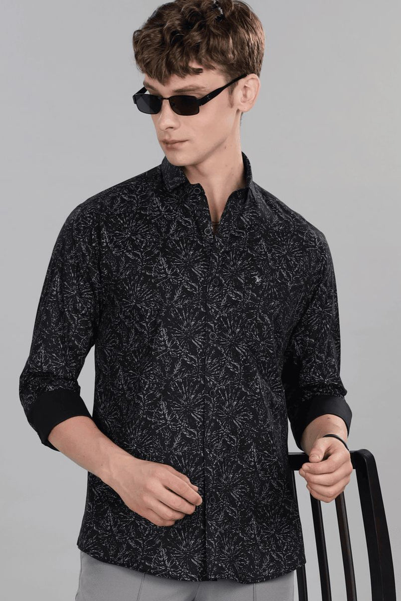 Fossil Black Print -Full-Stain Proof