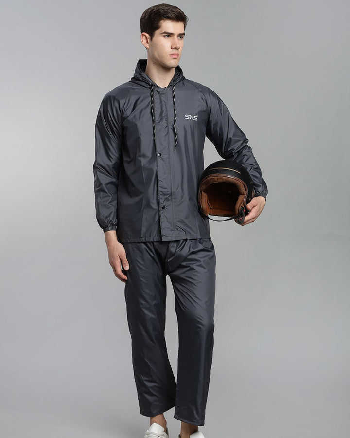SNS Classic Grey - Rain Jacket with Pant
