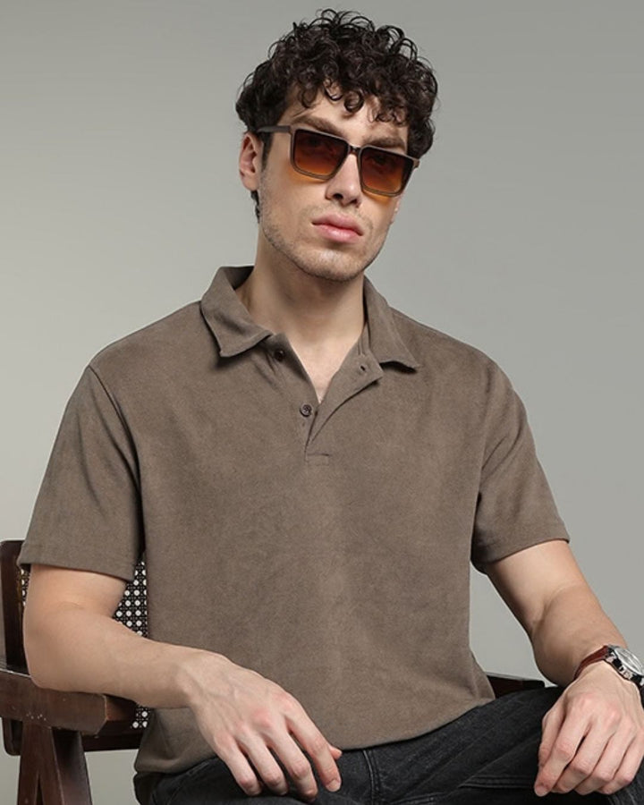 Taupe Brown - Polo Tshirt