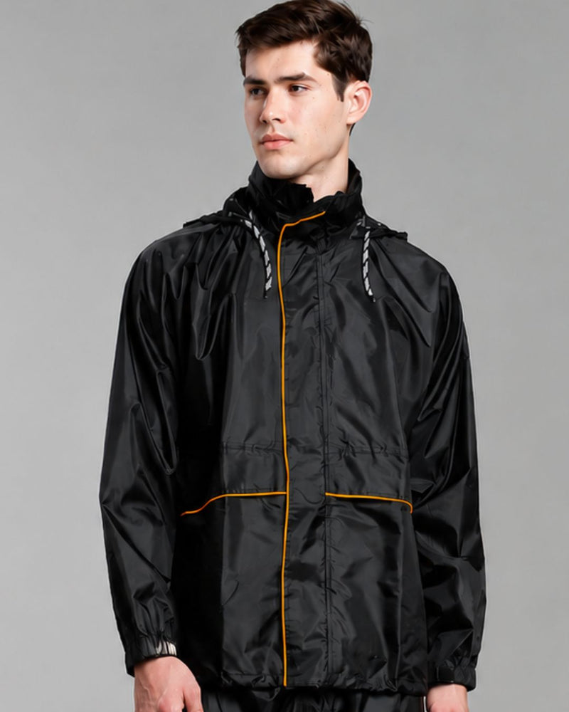 Sparker Black with Orange - Rain Jacket with Pant