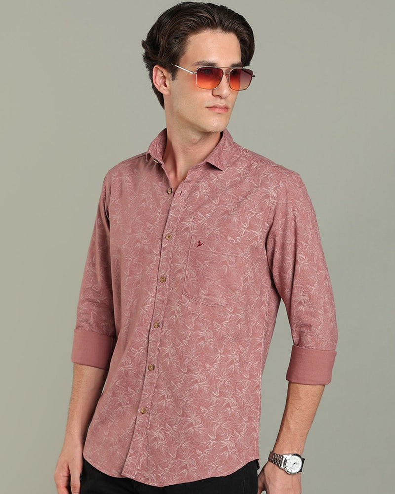 Dusty Rose Grass Print - Full-Stain Proof