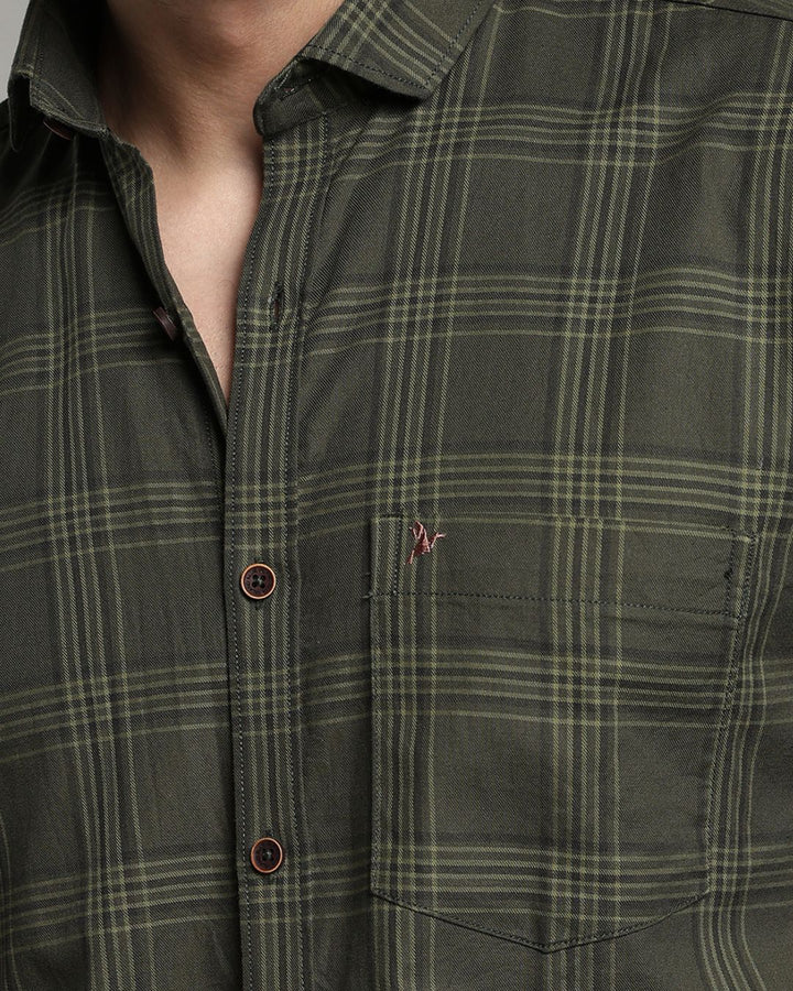 Jungle Green Multi Line Checks - Full-Stain Proof