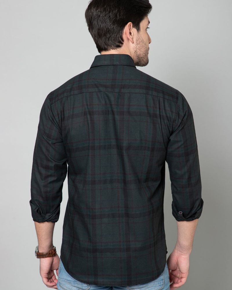 Dark Green Checks - Full-Stain Proof