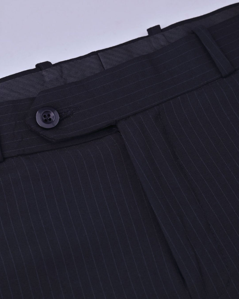 Black Monoline Stripes - Wrinkle free Formal Pant