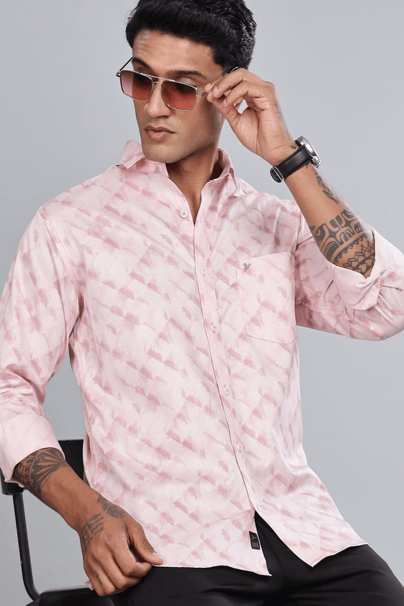 Soft Pink Blush Print -Full-Stain Proof