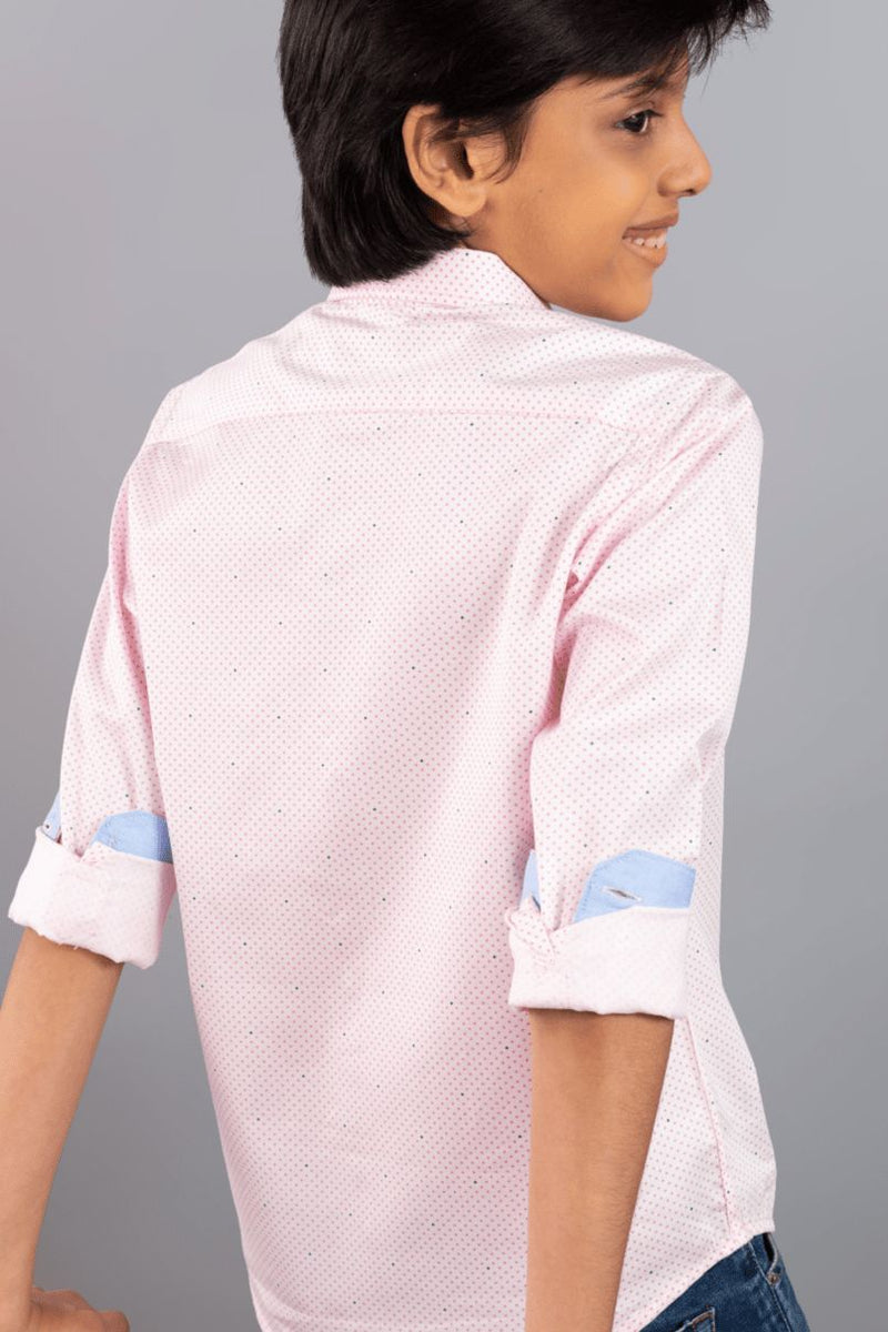 KIDS - Soft Pink Print-Stain Proof Shirt