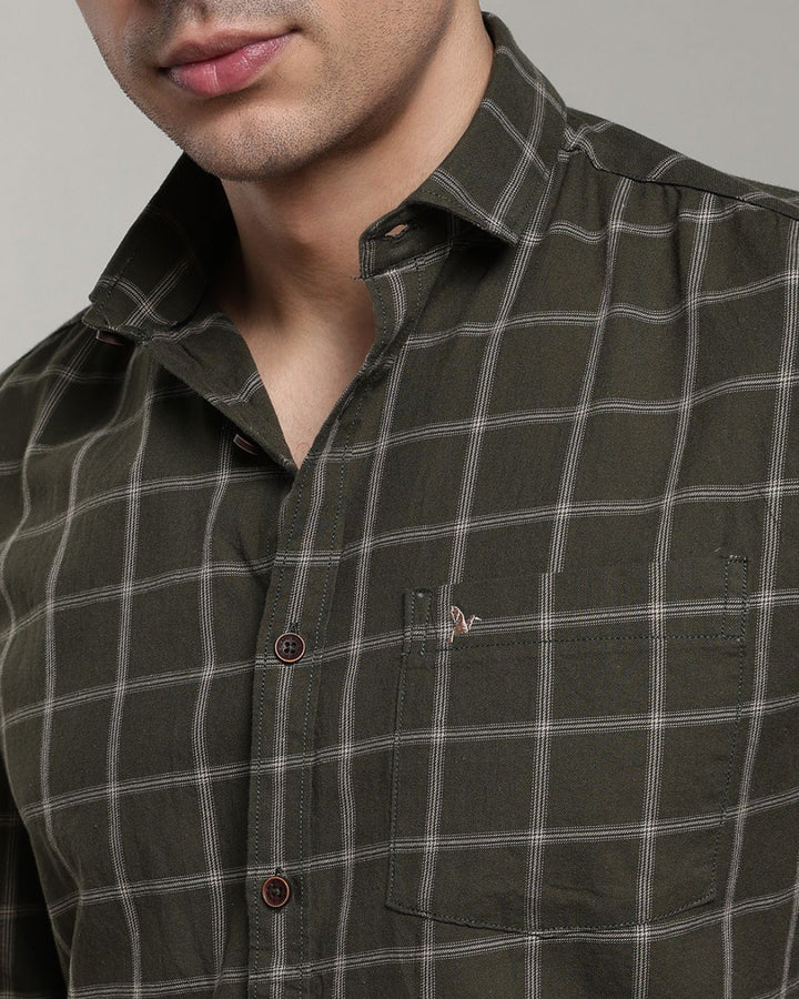 Dark Green Square Checks - Full-Stain Proof