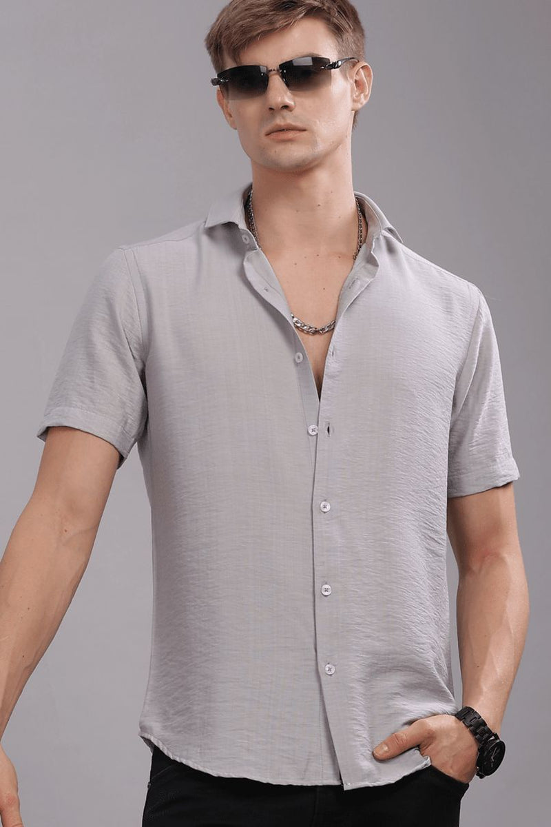 Silver Grey - Half Sleeve - Airlite Shirt