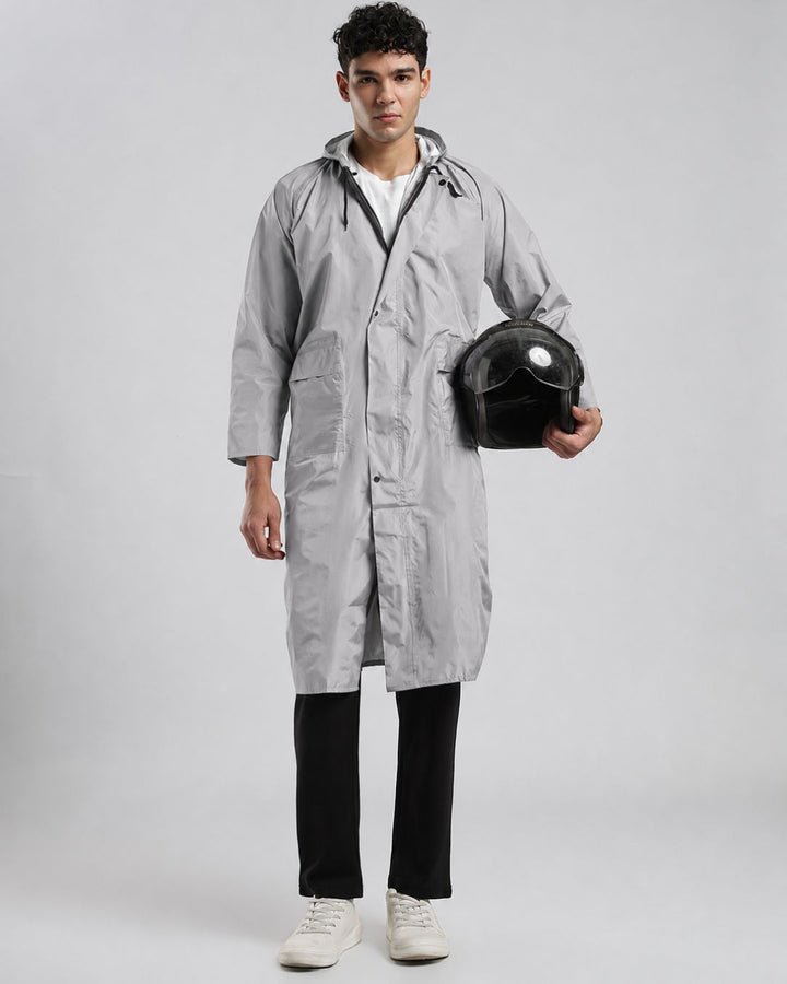 Silver Grey - Poncho Rain Jacket (Pant Not Included)