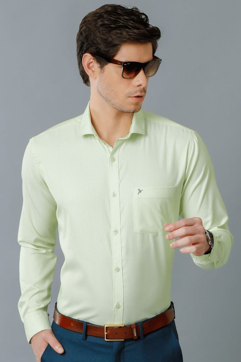 Lime Green Formal Stripes- Full-Stain Proof