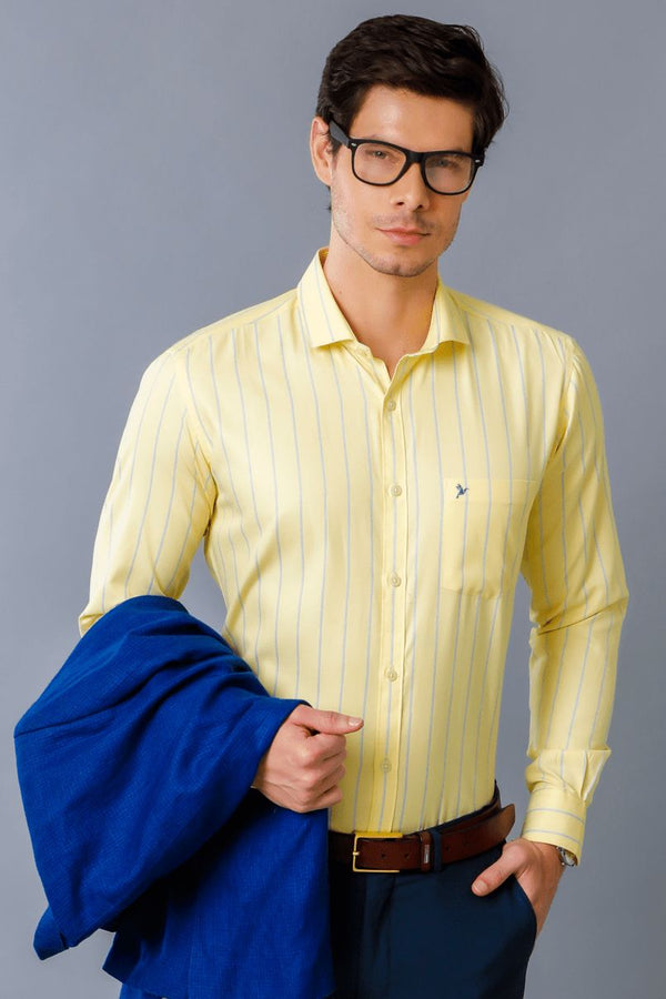 Bright Yellow Formal Stripes - Full-Stain Proof