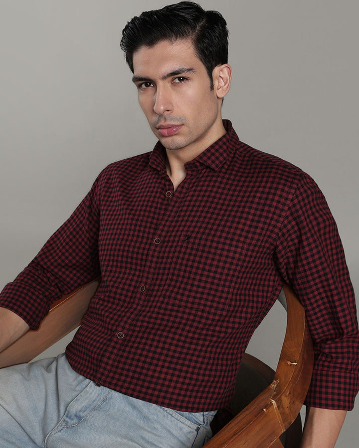 Red & Black Mini Checks - Full-Stain Proof