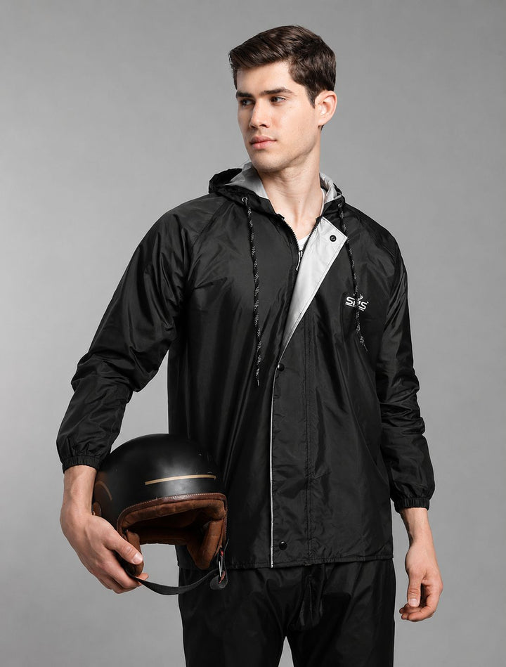 SNS Classic Black - Rain Jacket with Pant