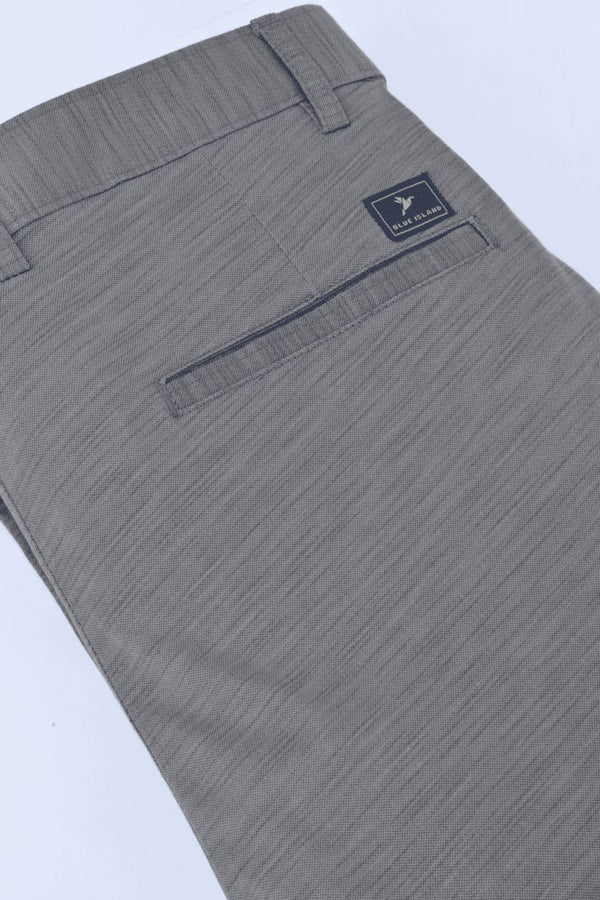 Grey Stripes - 2 way stretch - COTTON PANT