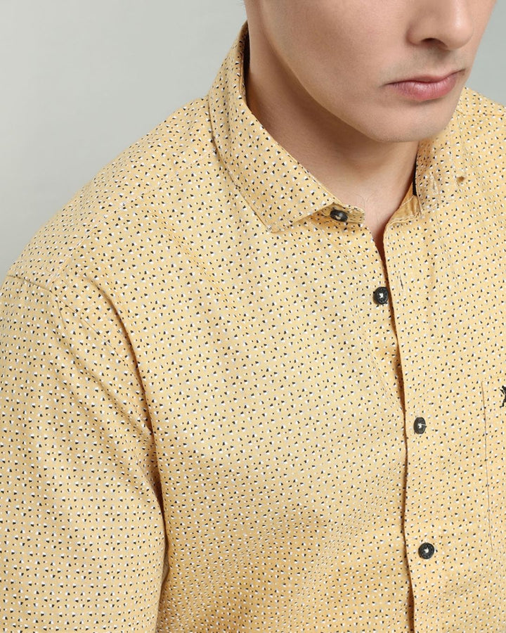 Yellow Print -Half-Stain Proof