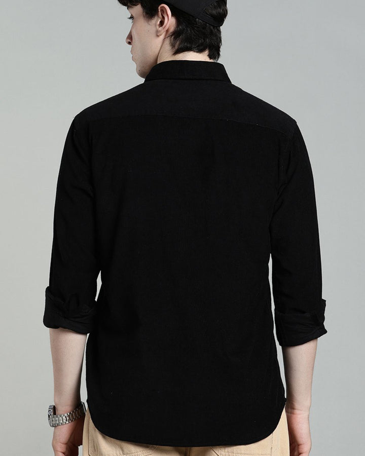 Black -Full-Corduroy Shirt