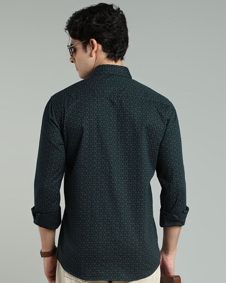 Dark Green Tri Print -Full-Stain Proof