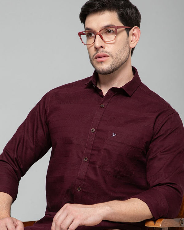 Dark Wine Stripes - Full-Stain Proof