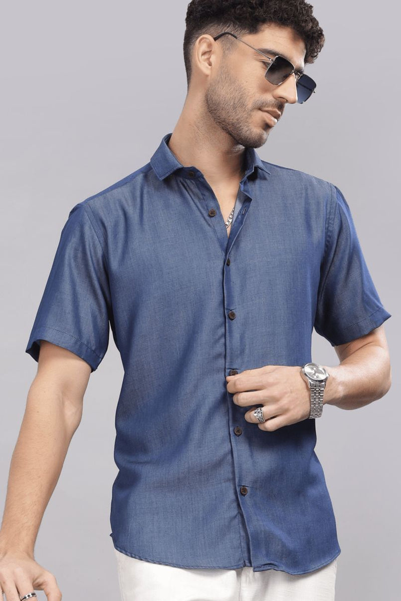 Silky Denim - Half Sleeve - Airlite Shirt