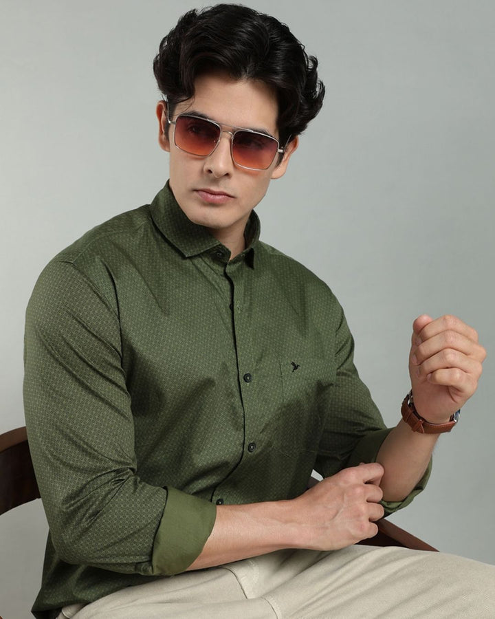 Army Green Print -Full-Stain Proof
