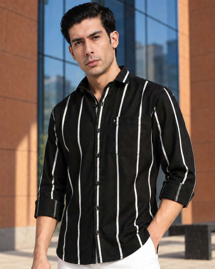 Black Stripes  -Full-Stain Proof